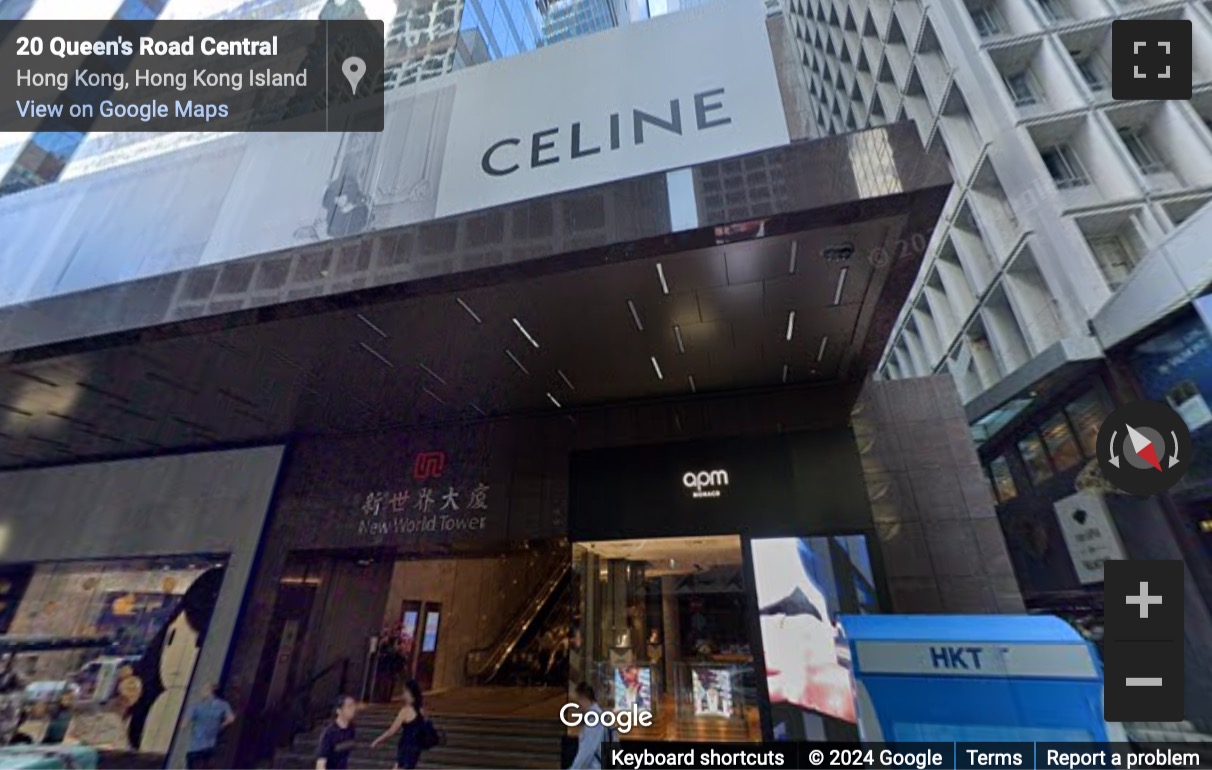 Street View image of New World Tower 1, 16-18 Queen’s Road Central, Hong Kong