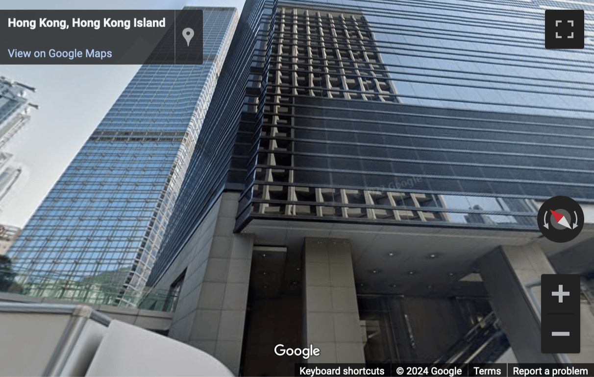 Street View image of Champion Tower, 3 Garden Road, Level 43 & 44, Central, Hong Kong