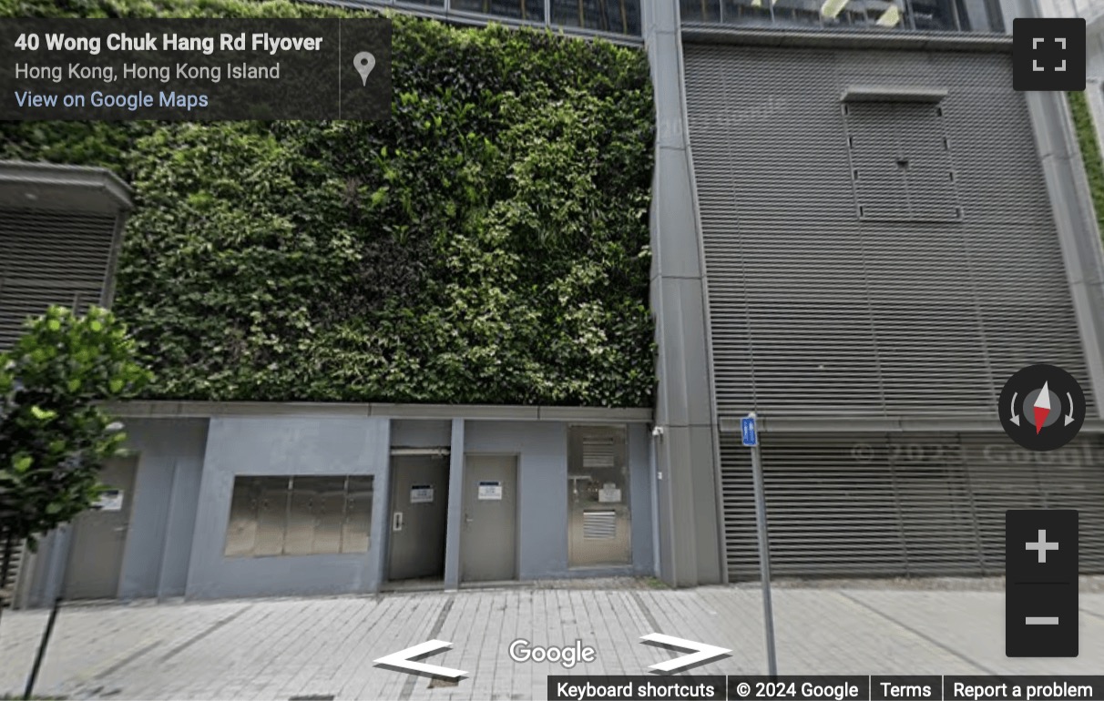 Street View image of 38 Wong Chuk Hang Road, 2F, 25-27F, Wong Chuk Hang, Hong Kong