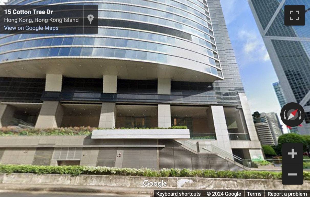 Street View image of Champion Tower, 3 Garden Road, 5/F, Central, Hong Kong