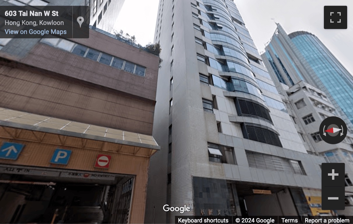 Street View image of China United Plaza, 1008 Tai Nan West Street, Level 11, Lai Chi Kok, Hong Kong