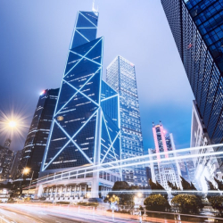 Hong Kong Central at night