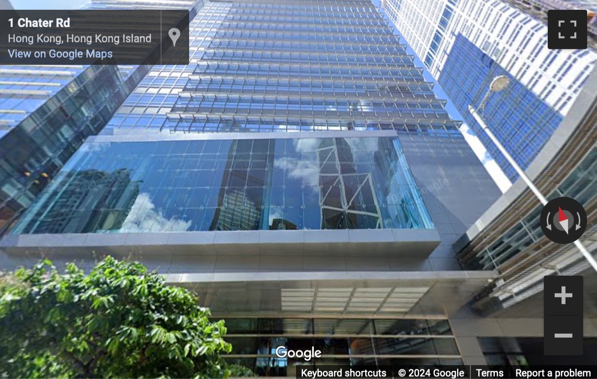 Street View image of AIA Central, 1 Connaught Road Central, Level 15, Hong Kong