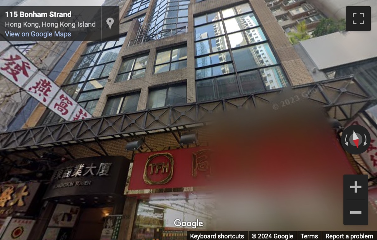 Street View image of Workington Tower, 78 Bonham Strand East, 15th Floor, Hong Kong