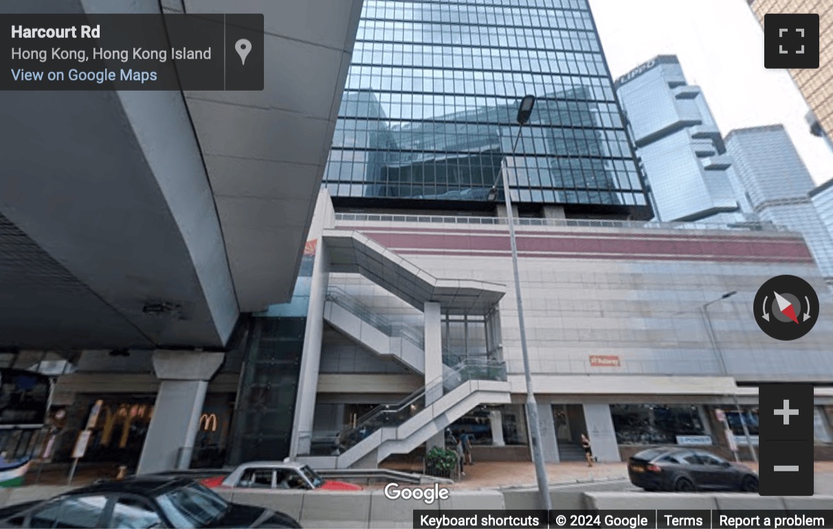 Street View image of Admiralty Centre, 18 Harcourt Road, Unit 603, 6/F, Tower 1, Admiralty, Hong Kong