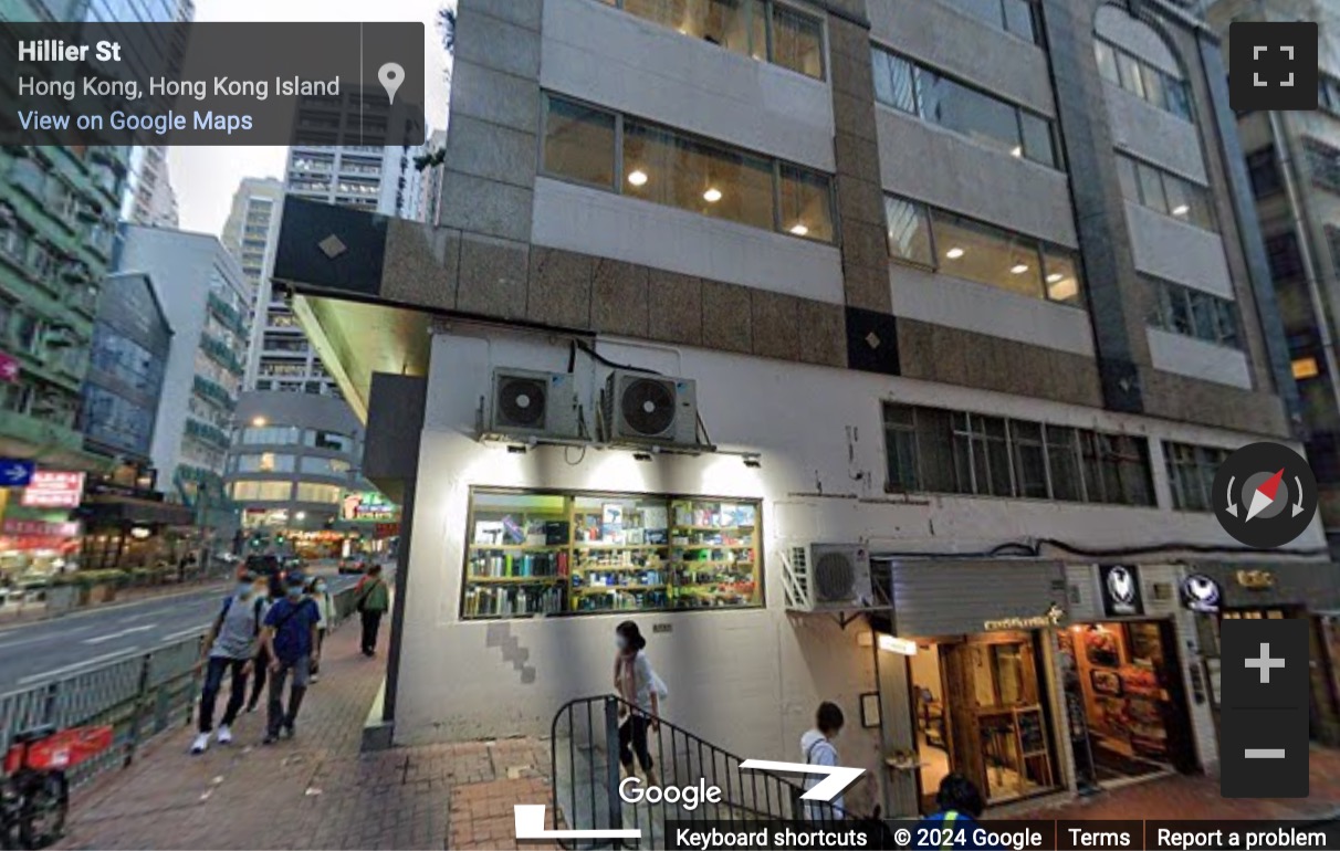 Street View image of The Hive Sheung Wan, 33-35 Hillier Street, Hong Kong