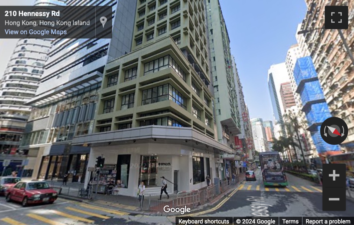 Street View image of 200 Hennessy Road, Wanchai